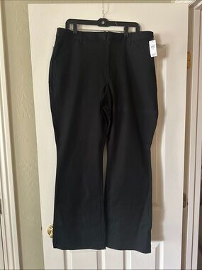 007 sz 18 GAP Black High-Rise Flare Pants